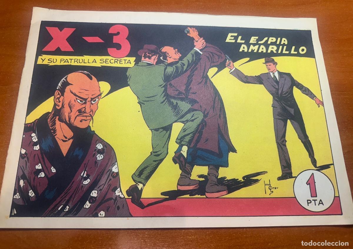 Tebeos: X-3 Y SU PATRULLA SECRETA NUM. 8 EL ESPIA AMARILLO EDIC FACSIMIL EDIT. VALENCIANA