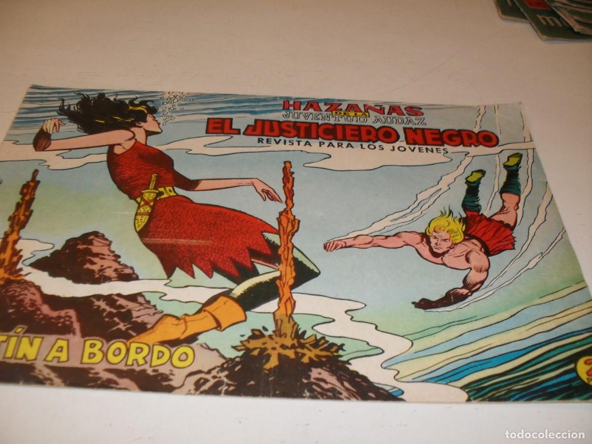 Tebeos: (ORIGINAL)EL JUSTICIERO NEGRO N&ordm; 6,DE 24,MOTIN A BORDO,DE A.GUERRERO.VALENCIANA,1965