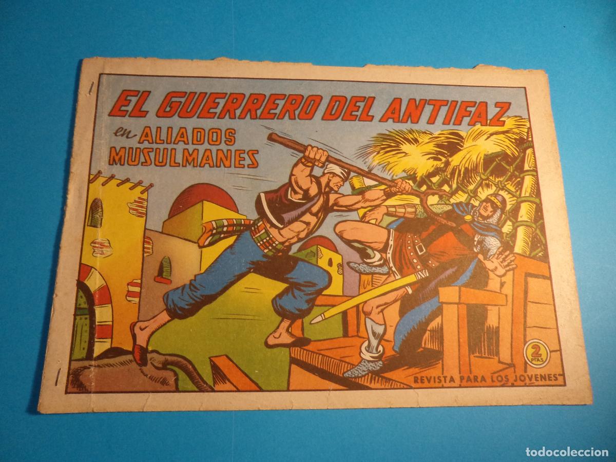 Tebeos: El guerrero del antifaz. N&ordm; 600. Valenciana. Es el de la foto. Contraportada deteriorada.