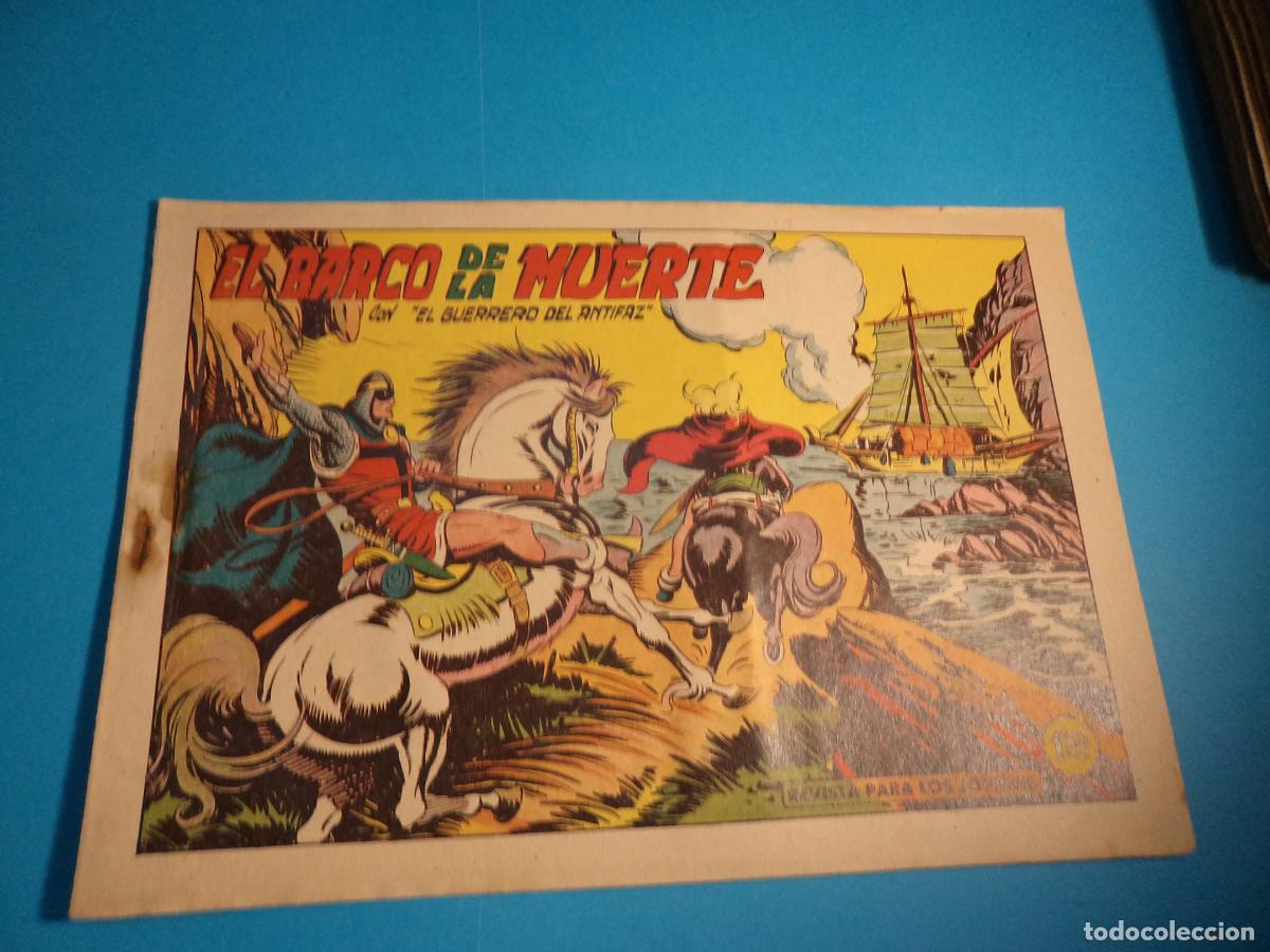 Tebeos: El guerrero del antifaz. N&ordm; 454. Valenciana. Es el de la foto. Tiene la grapa oxidada.
