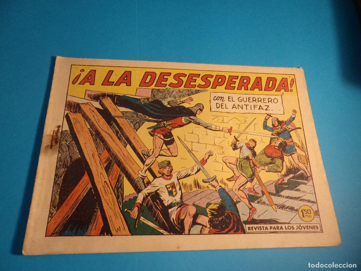 Tebeos: El guerrero del antifaz. N&ordm; 376. Valenciana. Es el de la foto. Tiene la grapa oxidada.