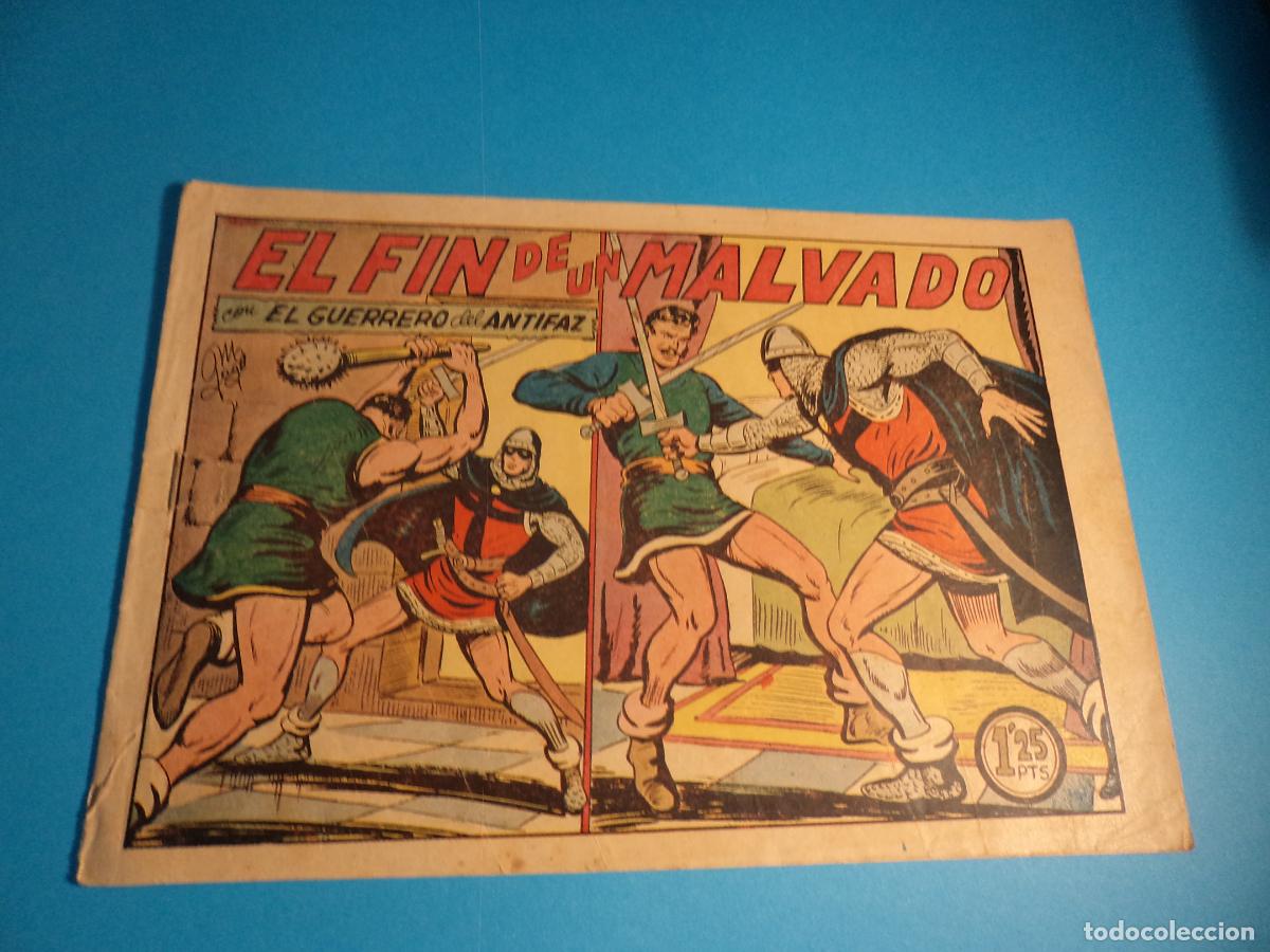 Giornalini: El guerrero del antifaz. N&ordm; 189. Valenciana. Es el de la foto. Castigado.