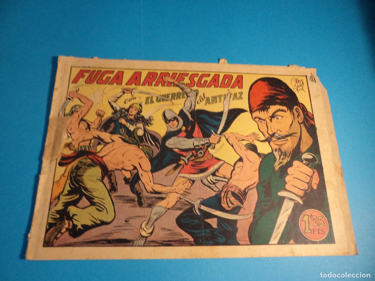 Giornalini: El guerrero del antifaz. N&ordm; 184. Valenciana. Es el de la foto. Muy castigado.