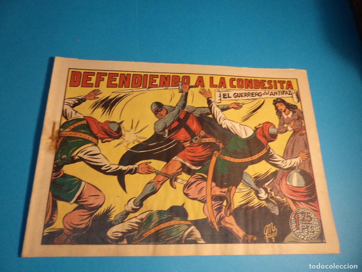 Tebeos: El guerrero del antifaz. N&ordm; 104. Valenciana. Es el de la foto. Tiene la grapa oxidada.