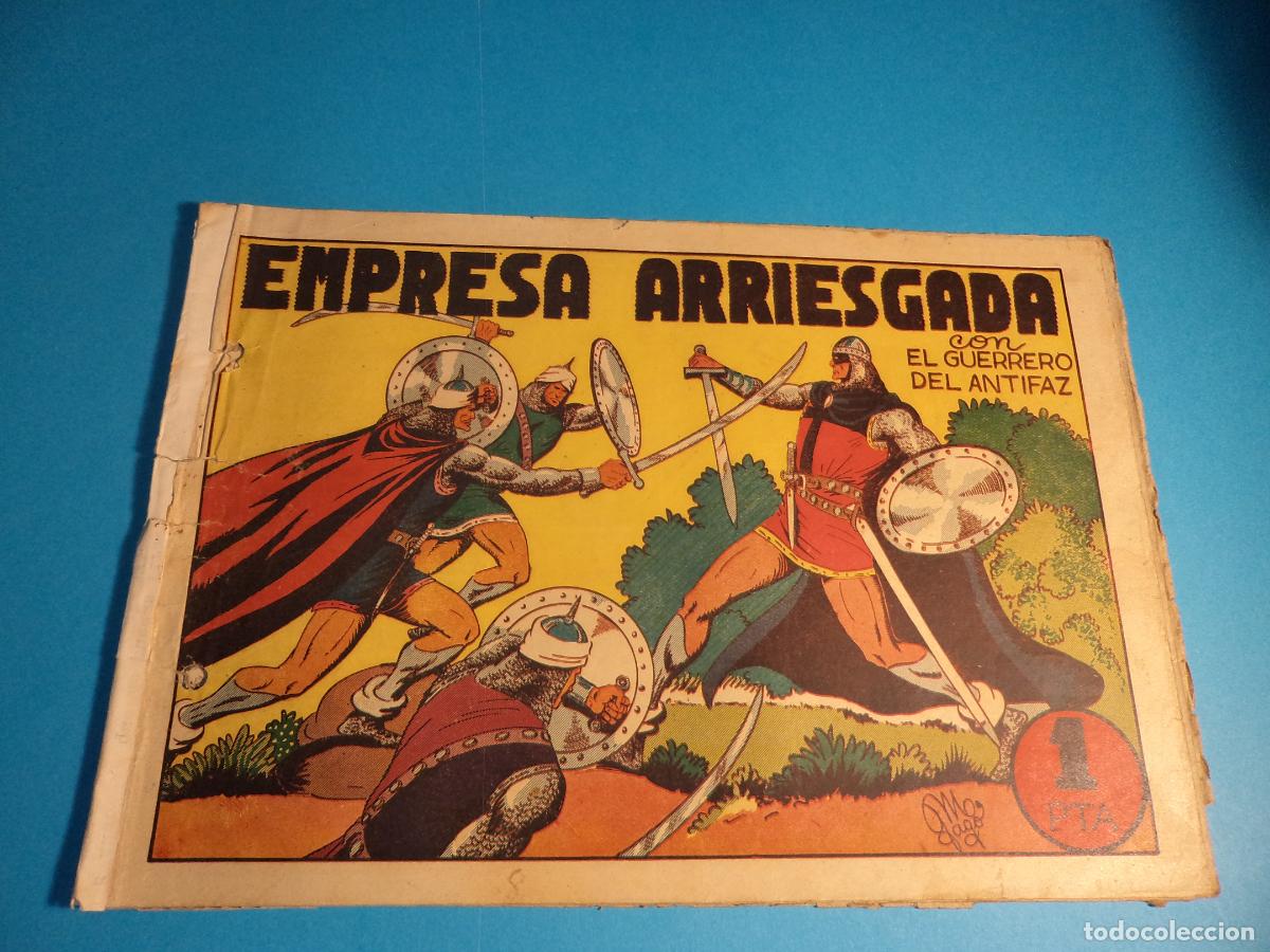 Tebeos: El guerrero del antifaz. N&ordm; 42. Valenciana. Es el de la foto. Muy castigado.