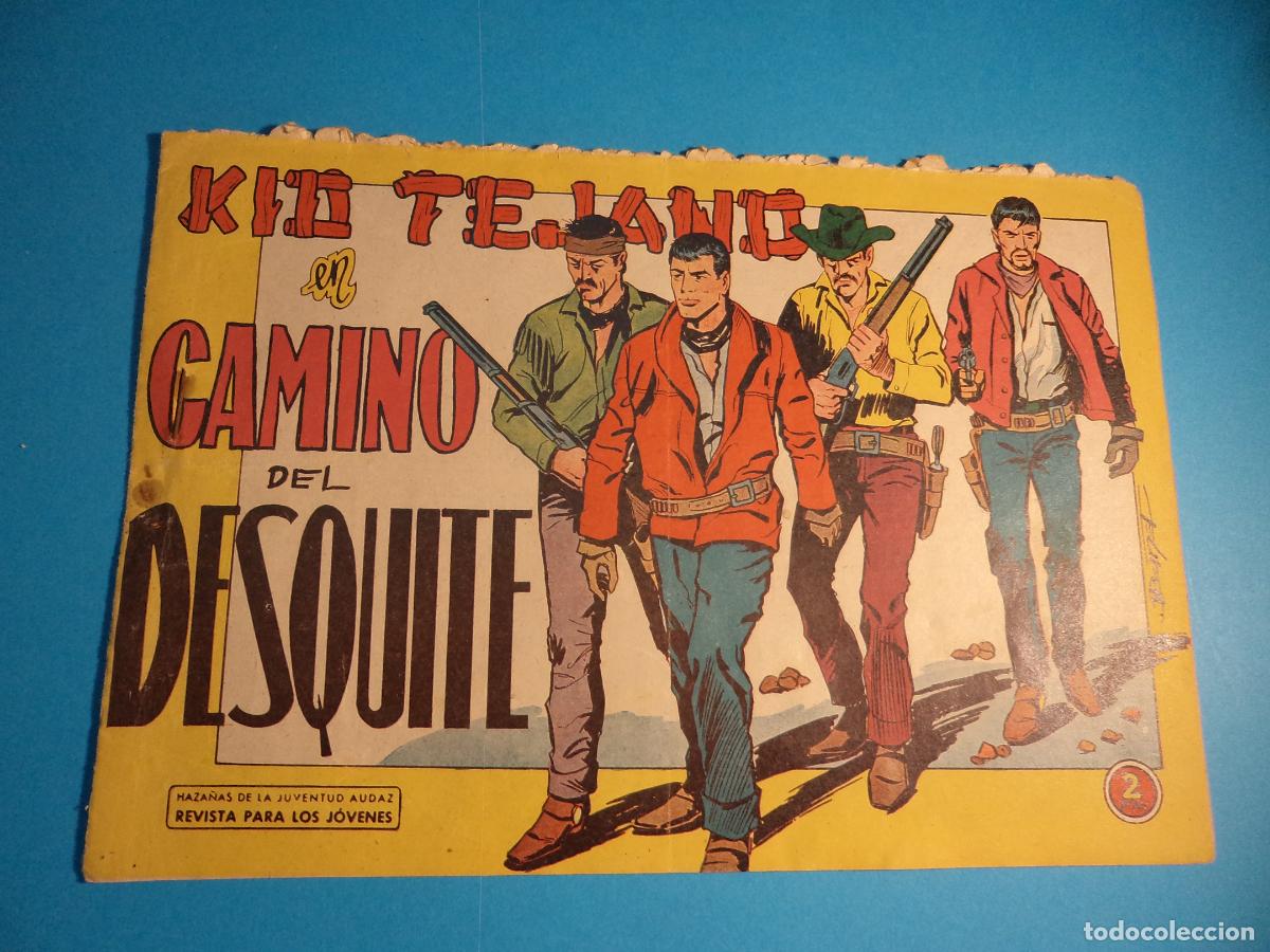 Comics: Kid Tejano. N&ordm; 54. Valenciana. Es el de la foto. Tiene la grapa oxidada.