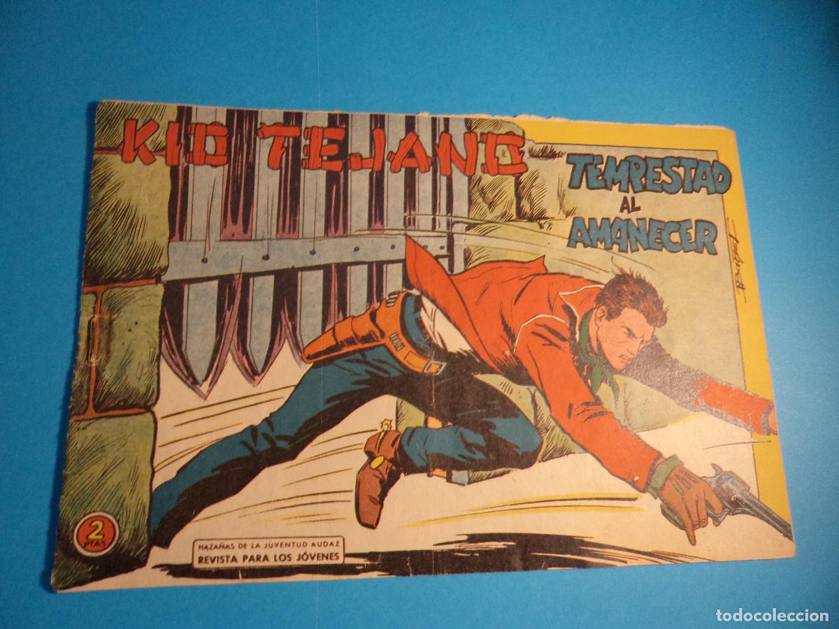 Comics: Kid Tejano. N&ordm; 53. Valenciana. Es el de la foto. Tiene la grapa oxidada.