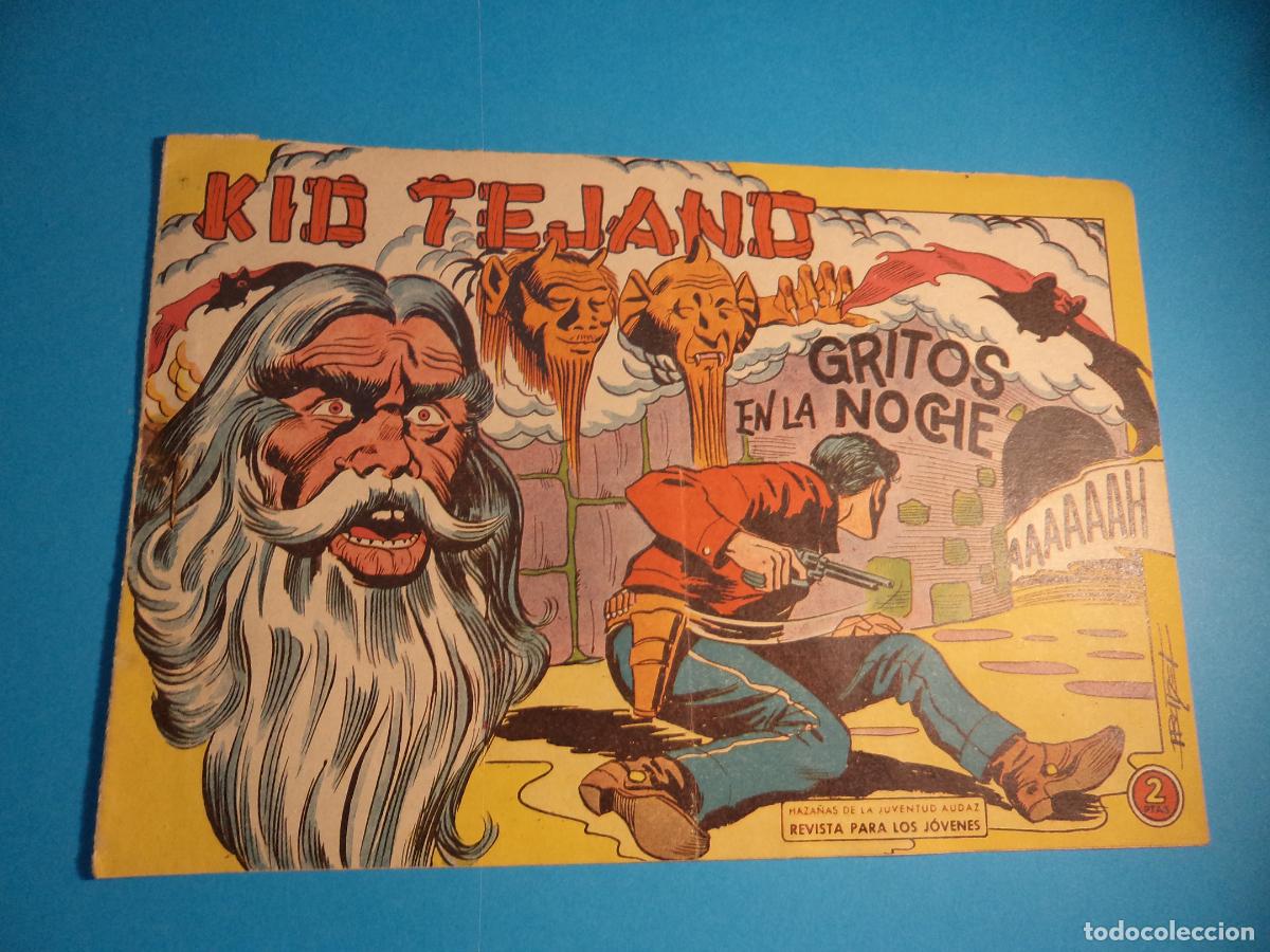 Tebeos: Kid Tejano. N&ordm; 52. Valenciana. Es el de la foto. Tiene la grapa oxidada.