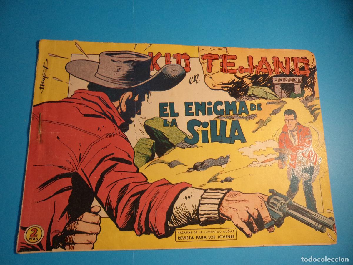 Tebeos: Kid Tejano. N&ordm; 46. Valenciana. Es el de la foto. Tiene la grapa oxidada.