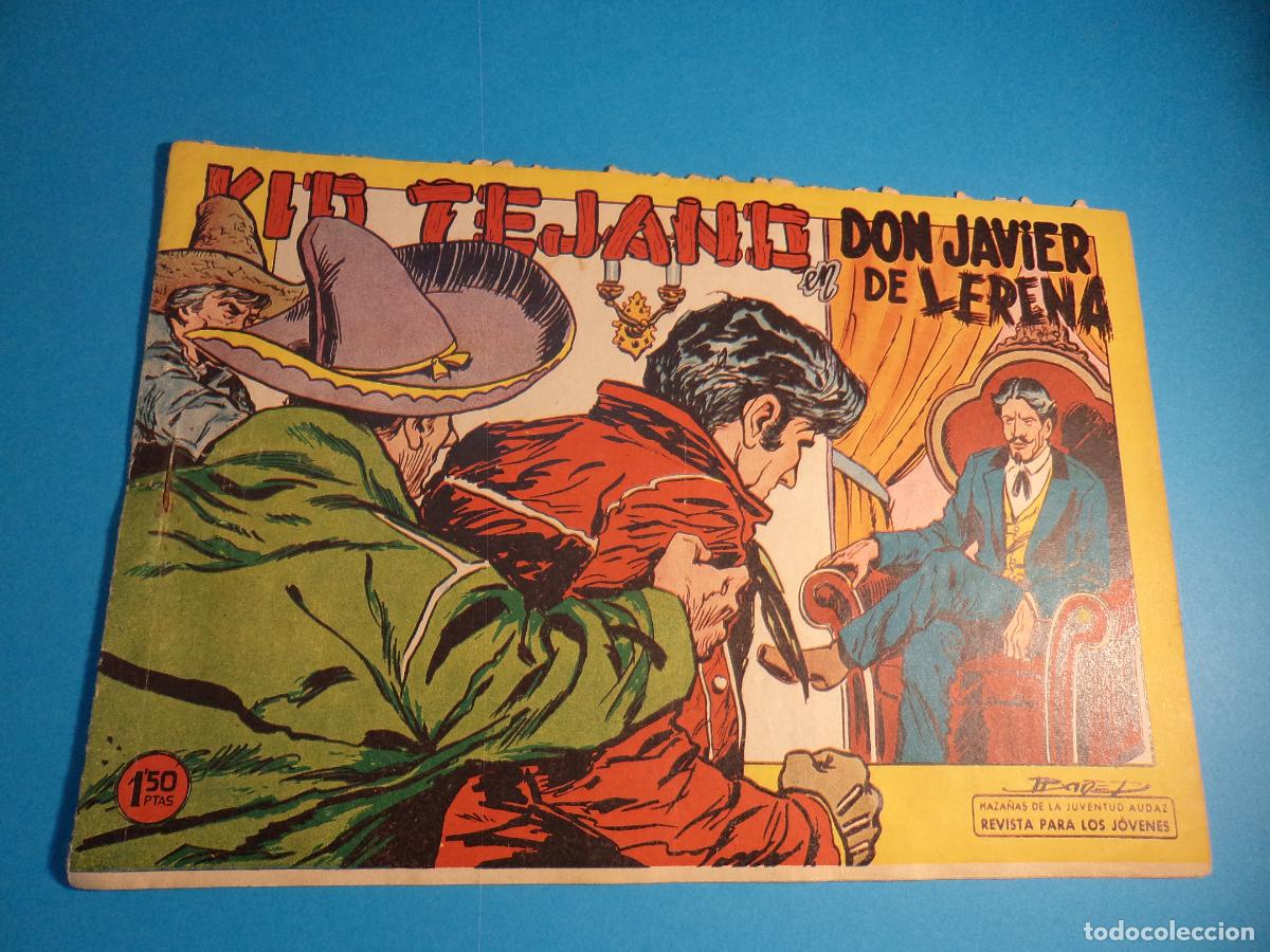 Tebeos: Kid Tejano. N&ordm; 35. Valenciana. Es el de la foto. Tiene la grapa oxidada.