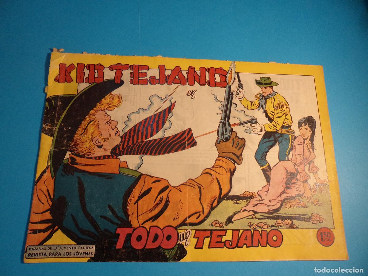 Tebeos: Kid Tejano. N&ordm; 25. Valenciana. Es el de la foto. Tiene la grapa oxidada.
