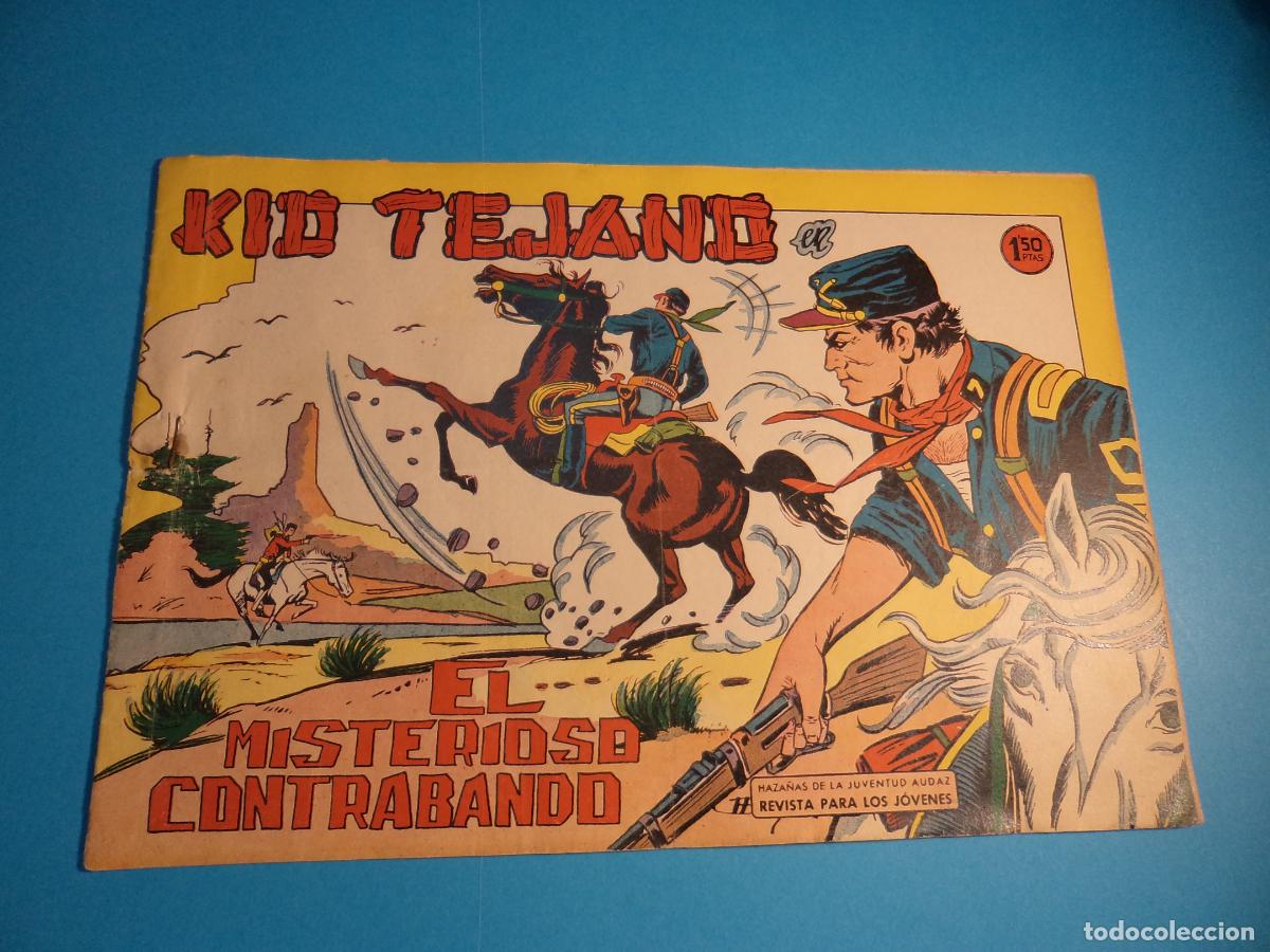 Tebeos: Kid Tejano. N&ordm; 23. Valenciana. Es el de la foto. Tiene la grapa oxidada.