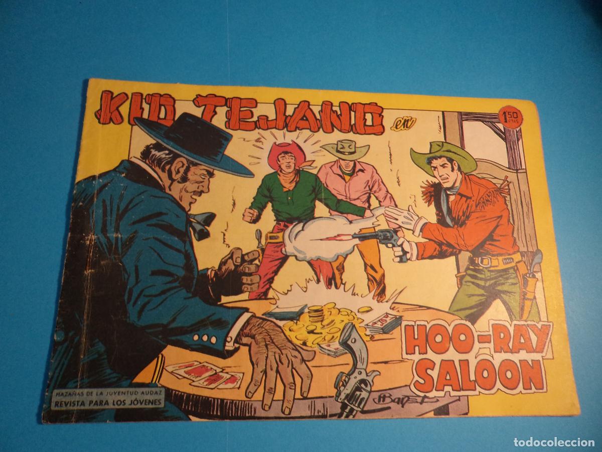 Tebeos: Kid Tejano. N&ordm; 10. Valenciana. Es el de la foto. Tiene la grapa oxidada.