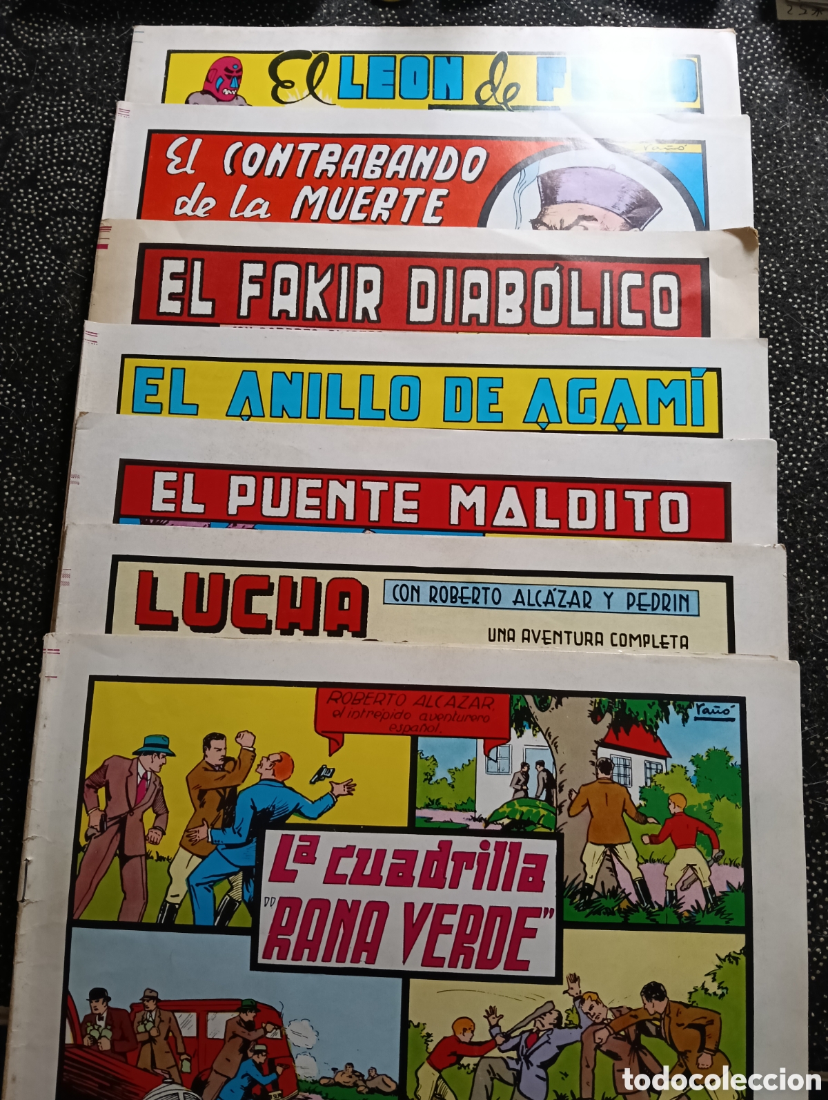 Tebeos: L 2 - Lote de 6 comics Roberto Alcaraz y Pedrin, n&deg; 22-25-26-39-88-92-131 . En buen estado.
