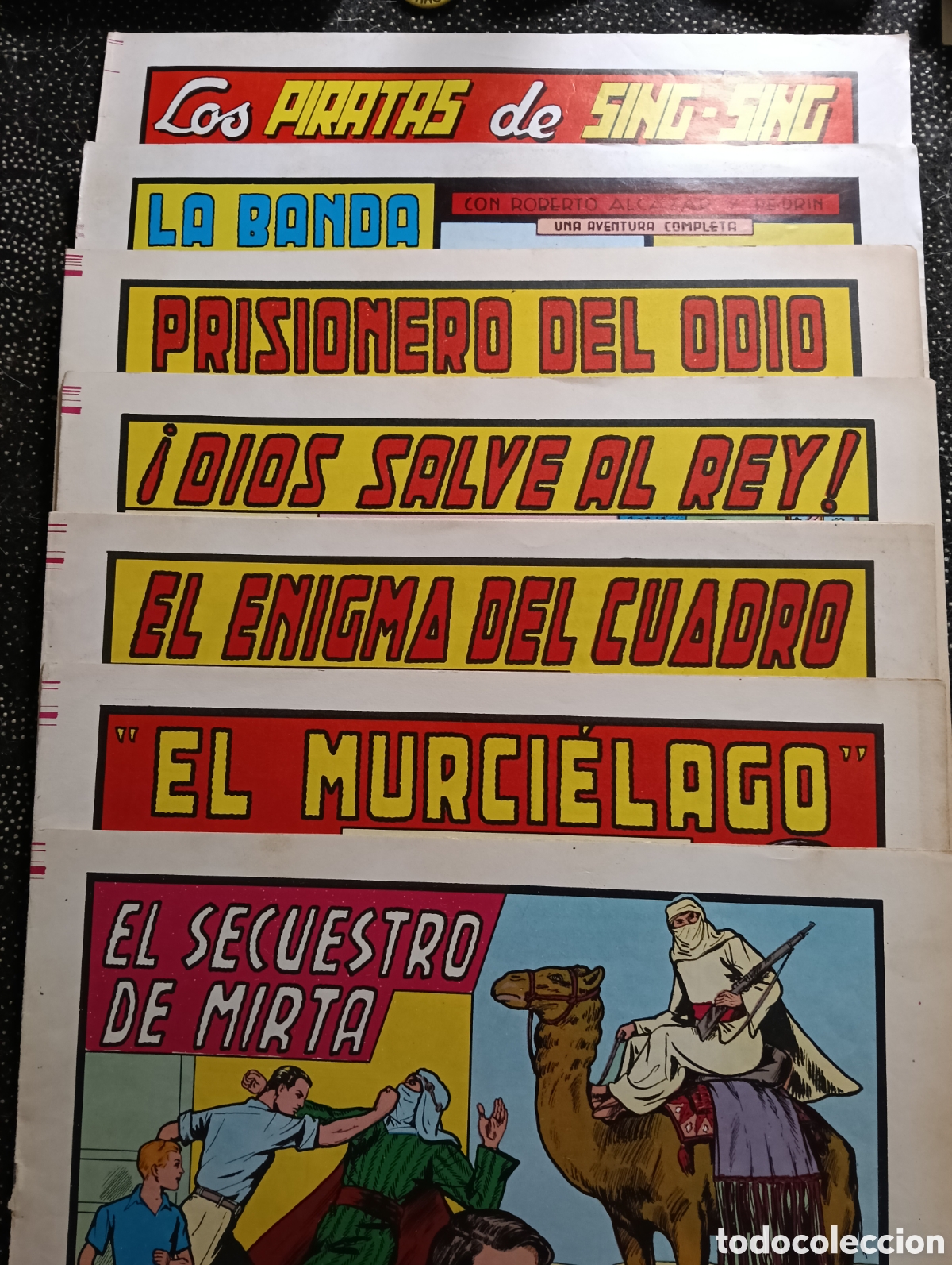 Tebeos: L 3 - Lote de 7 comics Roberto Alcaraz y Pedrin, n&deg; 24-89-129-130-141-143-144. En buen estado.