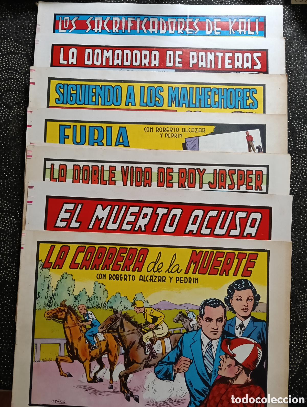 Tebeos: L 4 - Lote de 7 comics Roberto Alcaraz y Pedrin, n&deg; 85-91-126-135-136-149-160. En buen estado.