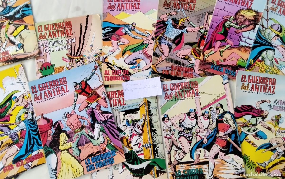 Tebeos: 12 COMICS EL GUERRERO DEL ANTIFAZ ANTIGUOS