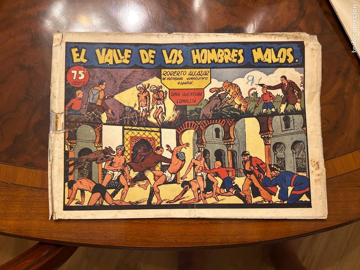 Tebeos: ROBERTO ALCAZAR Y PEDRIN N&ordm; 25 EL VALLE DE LOS HOMBRES MALOS PRIMERA EDICION 0,75 REPARADO