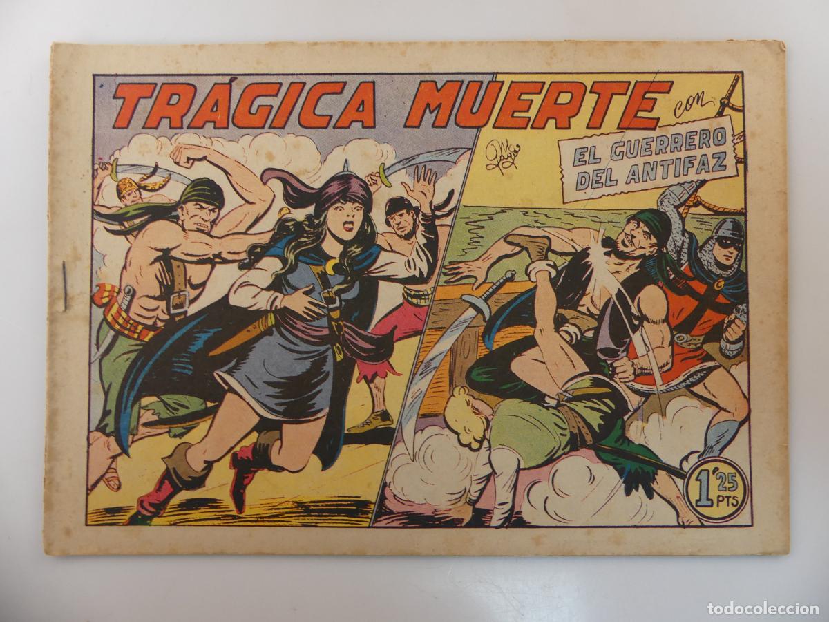 Tebeos: TRAGICA MUERTE - CON EL GUERRERO DEL ANTIFAZ -- REF: 257