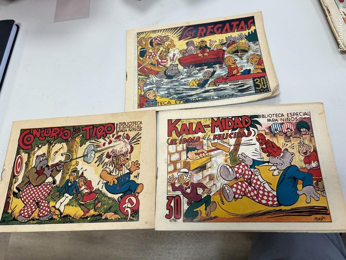 Tebeos: biblioteca especial para ni&ntilde;os las regatas-concurso de tiro y kala-midad se venden sueltos