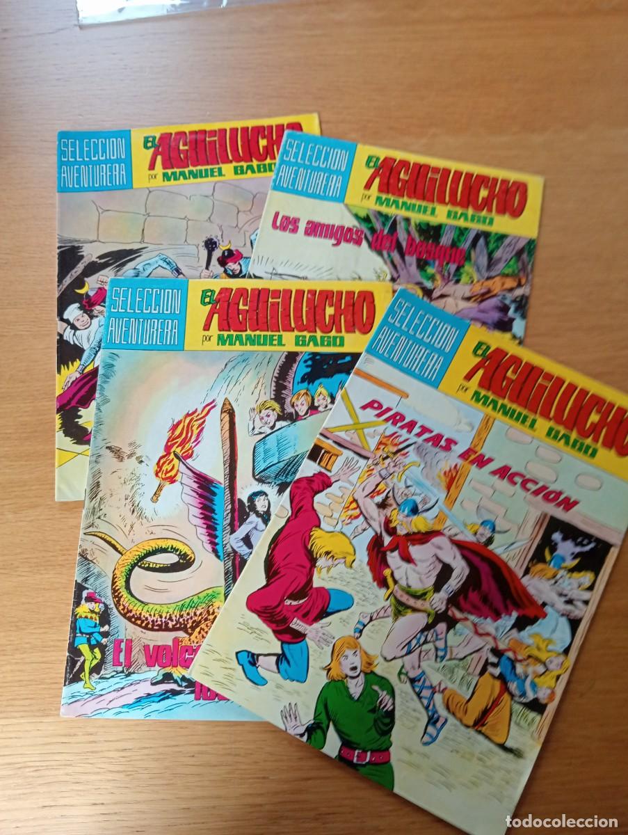 Tebeos: LOTE CON 4 EJEMPLARES DE SELECCI&Oacute;N AVENTURERA: EL AGUILUCHO (DE 42). GRAPA.EDITORIAL VALENCIANA.1981