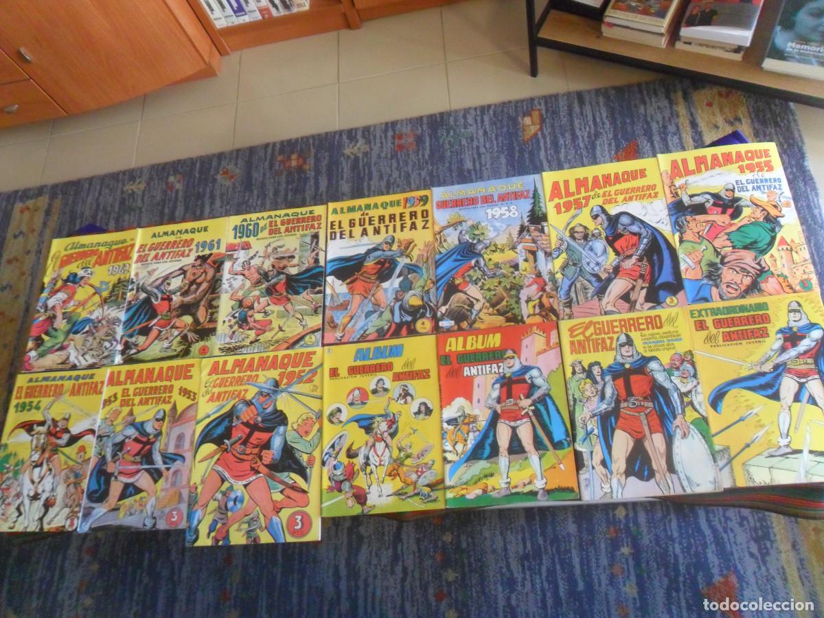 Tebeos: EL GUERRERO DEL ANTIFAZ EXTRA 1979, MEJORES AVENTURAS GAGO ALBUM 1 2 Y 13 ALMANAQUES DE 1952 A 1965