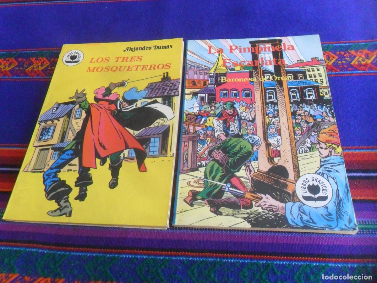 Tebeos: LIBROS GR&Aacute;FICOS N&ordm;S 6 LOS TRES MOSQUETEROS Y 7 LA PIMPINELA ESCARLATA. VALENCIANA 1982 100 PTS.