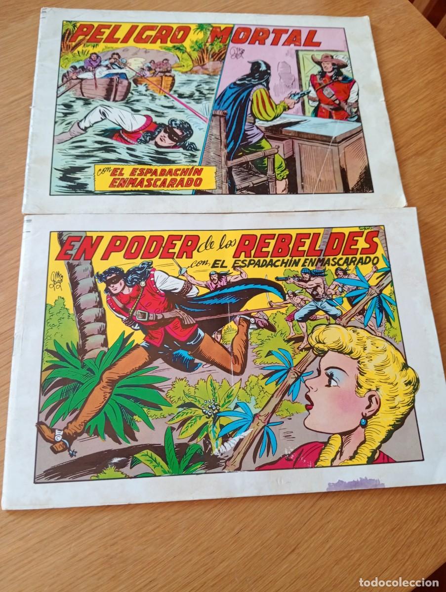 Comics: LOTE CON DOS EJEMPLARES DE EL ESPADACH&Iacute;N ENMASCARADO SEGUNDA EDICI&Oacute;N (DE 84). GRAPA. VALENCIANA.1981
