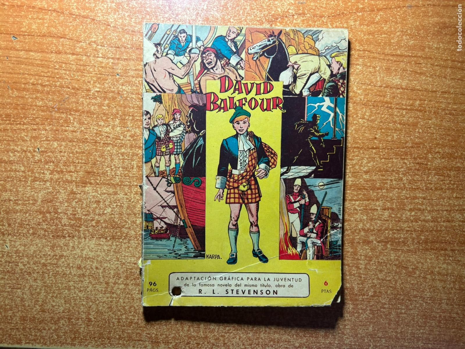 Tebeos: ADAPTACI&Oacute;N GR&Aacute;FICA PARA LA JUVENTUD N&ordm; 2 DAVID BALFOUR EDITORIAL VALENCIANA ORIGINAL
