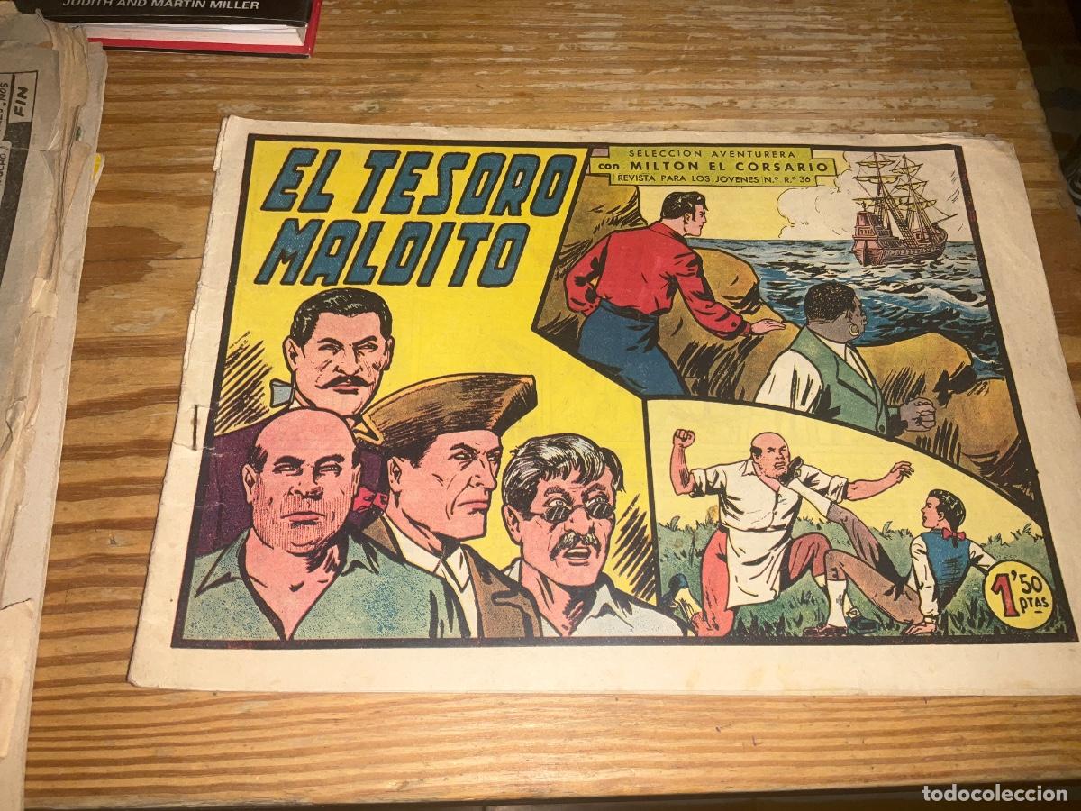Tebeos: MILTON EL CORSARIO - N&ordm; 39 - ORIGINAL - EDITORIAL VALENCIANA. El tesoro maldito