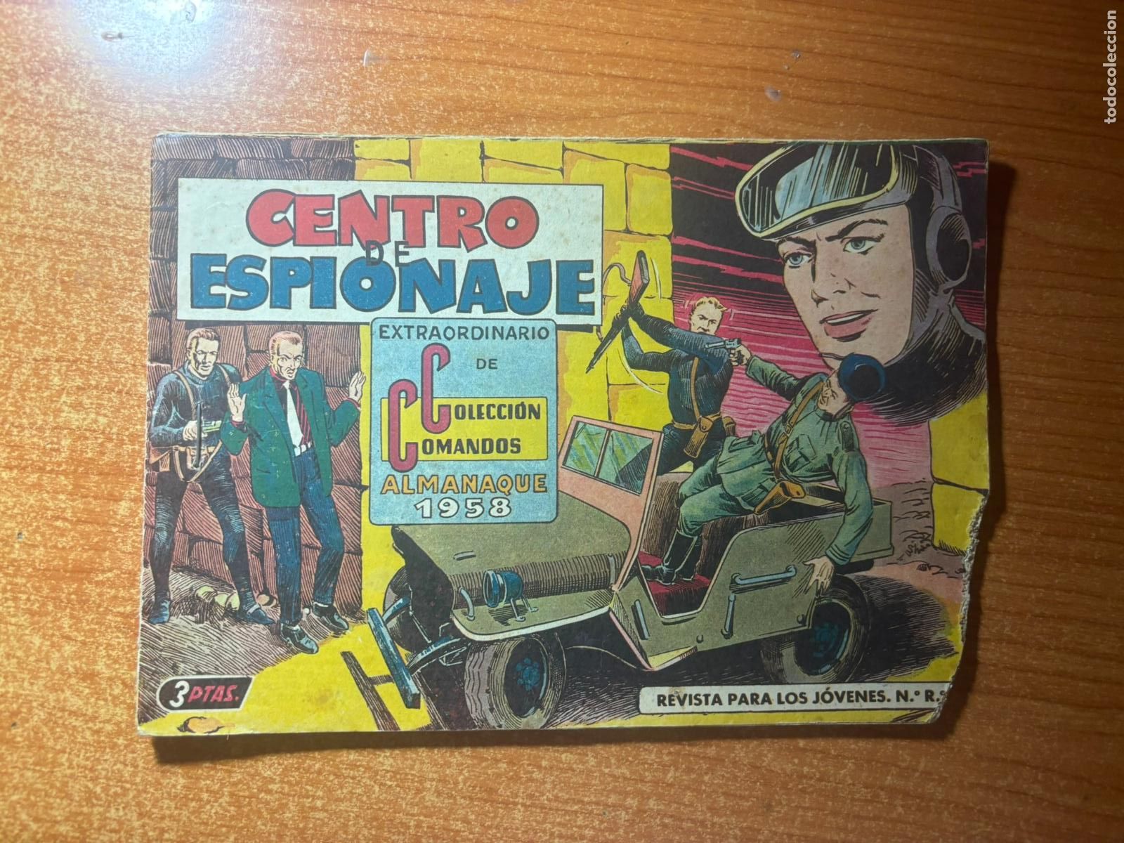 Tebeos: COLECCION COMANDOS N&ordm; 21 ALMANAQUE 1958 EDITORIAL VALENCIANA ORIGINAL
