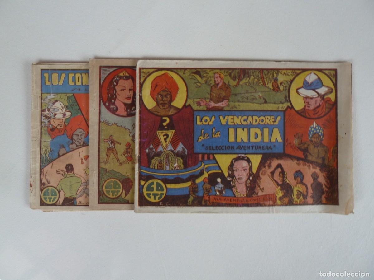 Tebeos: LOS VENGADORES DE LA INDIA, COLECCION COMPLETA, SELECCION AVENTURERA,VALENCIANA 1941,ORIGINAL
