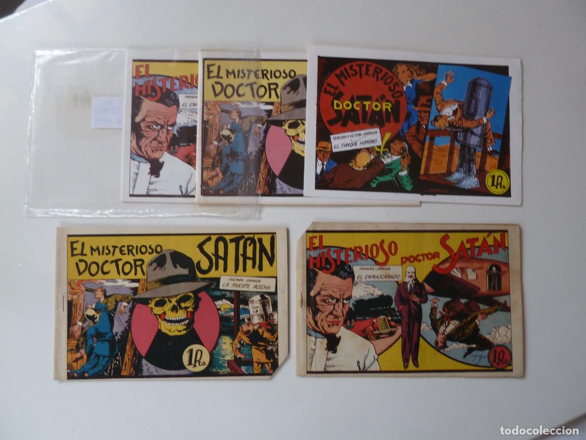 Tebeos: EL MISTERIOSO DOCTOR SATAN, 1&ordf; Y 2&ordf; JORNADAS ORIGINALES,MAS LA COL. COMPLETA EN REEDICION DE 3