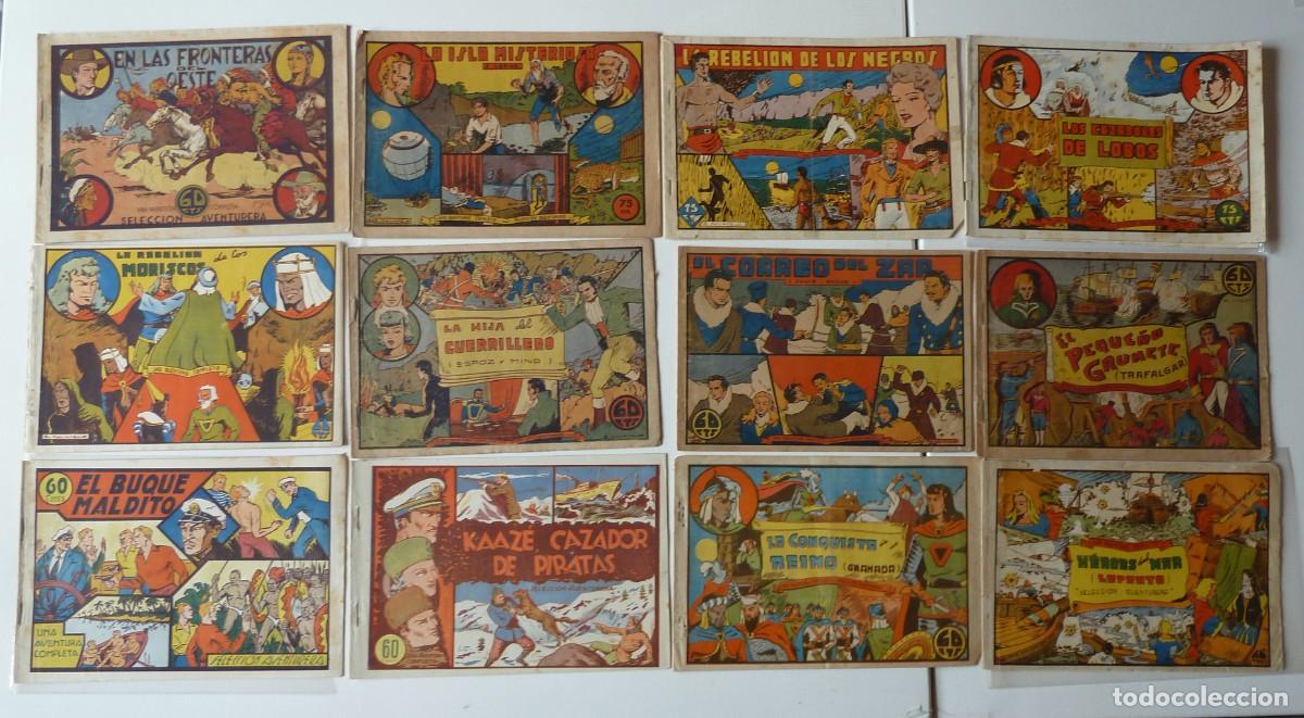 Tebeos: SELECCION AVENTURERA, MONOGRAFICOS,COLECCION COMPLETA 47 TEBEOS,ORIGINAL VALENCIANA 1941-42