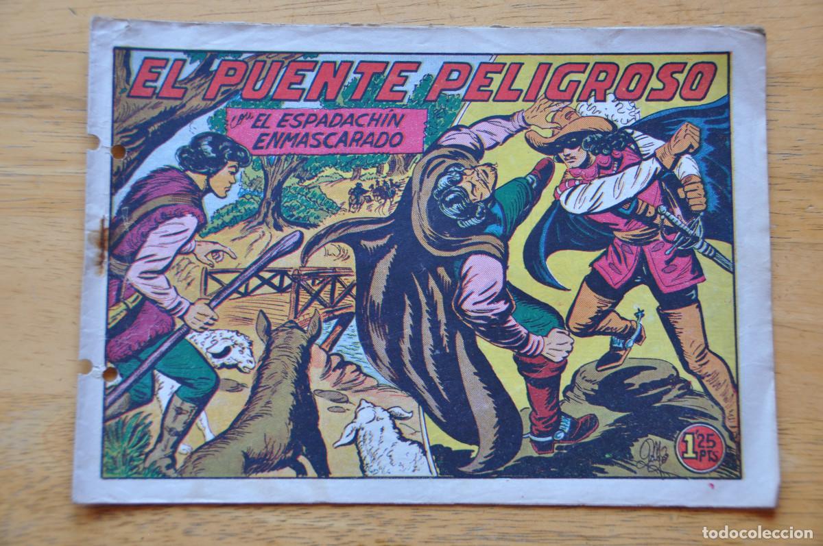 Tebeos: COMIC - EL ESPADACH&Iacute;N ENMASCARADO N&ordm;144 - EL PUENTE PELIGROSO - EDITORIAL VALENCIANA