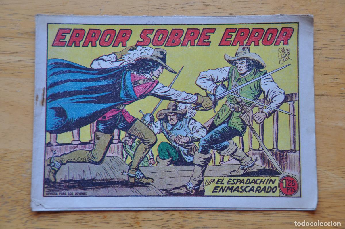Tebeos: COMIC - EL ESPADACH&Iacute;N ENMASCARADO N&ordm;231 - ERROR SOBRE ERROR - EDITORIAL VALENCIANA