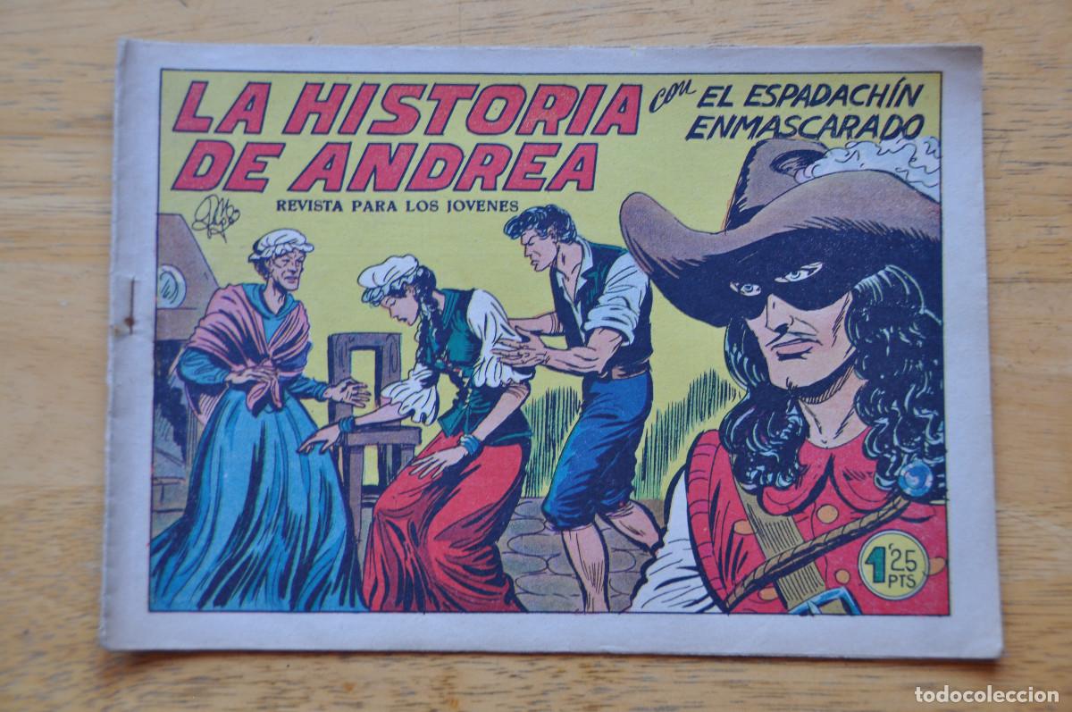 Tebeos: COMIC - EL ESPADACH&Iacute;N ENMASCARADO N&ordm;227 - LA HISTORIA DE ANDREA - EDITORIAL VALENCIANA