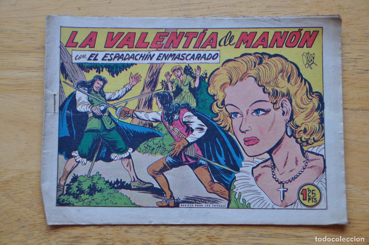 Tebeos: COMIC - EL ESPADACH&Iacute;N ENMASCARADO N&ordm;240 - LA VALENT&Iacute;A DE MAN&Oacute;N - EDITORIAL VALENCIANA