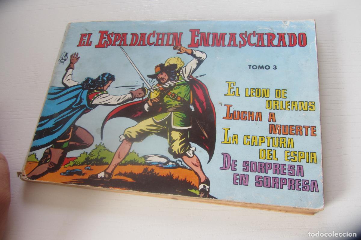 Tebeos: EL ESPADACH&Iacute;N ENMASCARADO TOMO 3: N&Uacute;MEROS 9 A 12 / ED. VALENCIANA arx345