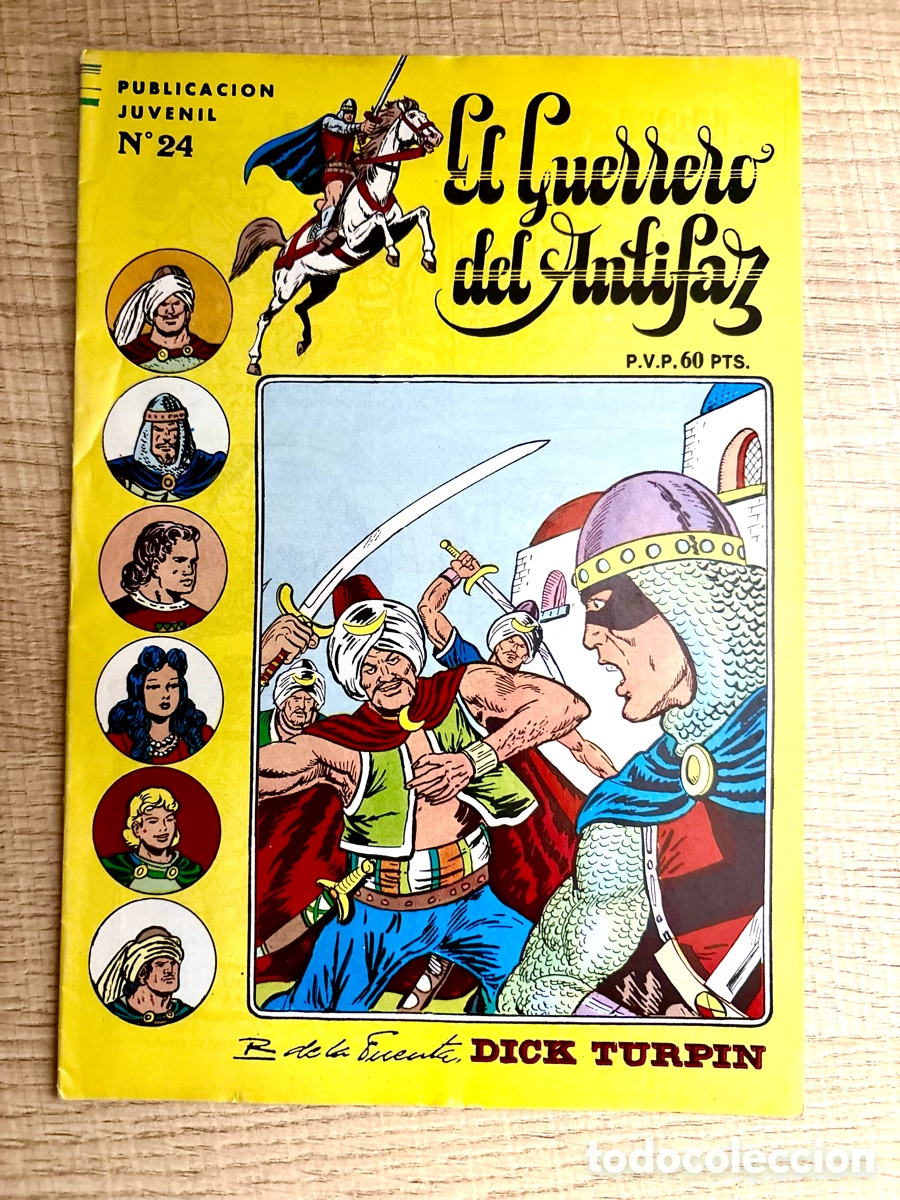 Tebeos: C&oacute;mic El Guerrero del Antifaz N&ordm; 24 (1973) - Ed. Valenciana - Dick Turpin (R. de la Fuente)