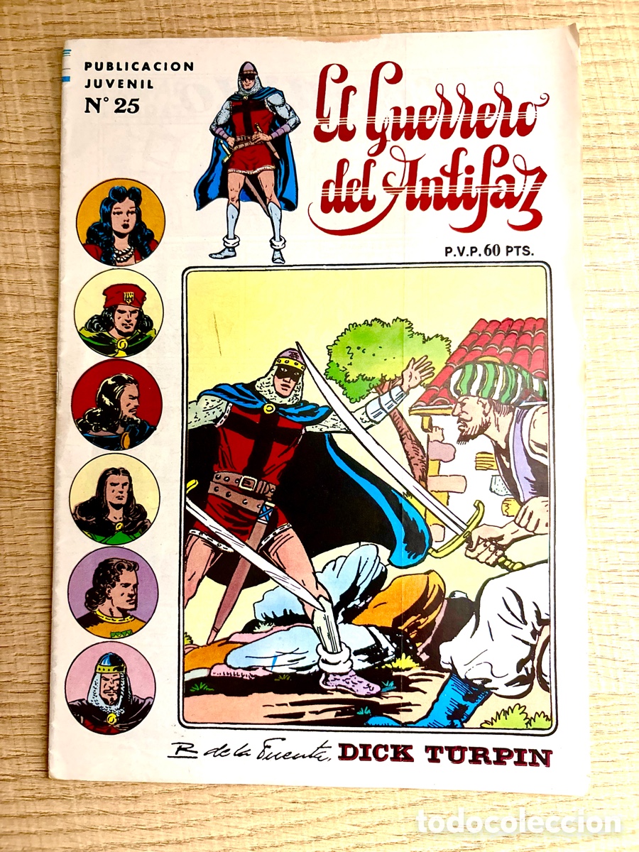 Tebeos: C&oacute;mic El Guerrero del Antifaz N&ordm; 25 (1973) - Ed. Valenciana - Dick Turpin y Los Invasores