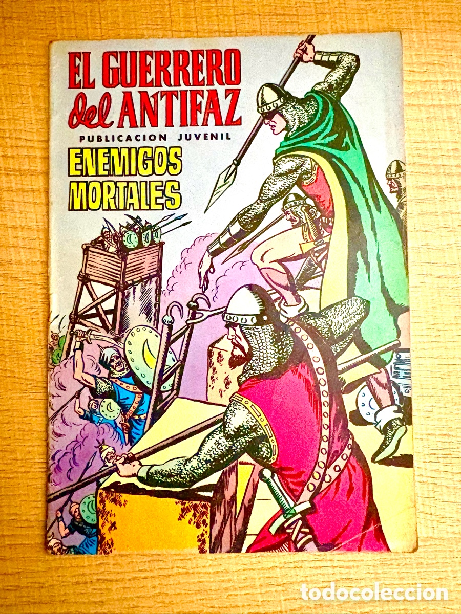 Tebeos: Tebeo El Guerrero del Antifaz N&ordm; 6: Enemigos Mortales (1972) - Publicaci&oacute;n Juvenil - Ed. Valenciana