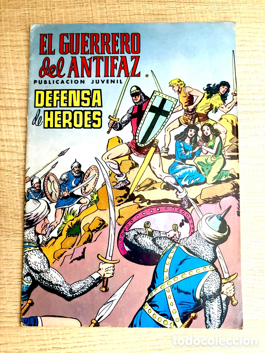 Tebeos: Tebeo El Guerrero del Antifaz N&ordm; 28: Defensa de H&eacute;roes (1972) - Publicaci&oacute;n Juvenil - Ed. Valenciana