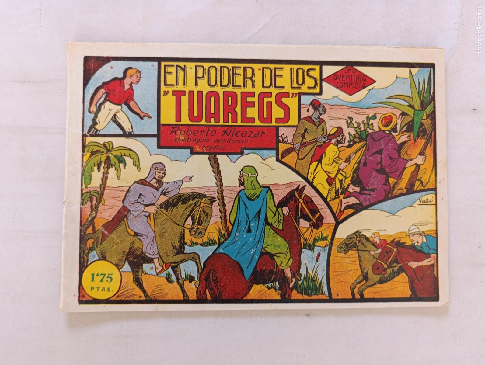 Tebeos: ROBERTO ALCAZAR N&ordm; 18 - EN PODER DE LOS TUAREGS - VALENCIANA - ORIGINAL (HV)