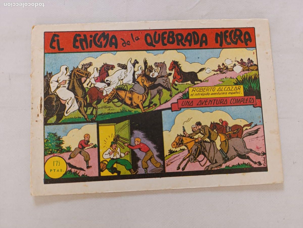 Tebeos: ROBERTO ALCAZAR N&ordm; 31 - EL ENIGMA DE LA QUEBRADA NEGRA - VALENCIANA - ORIGINAL (HV)