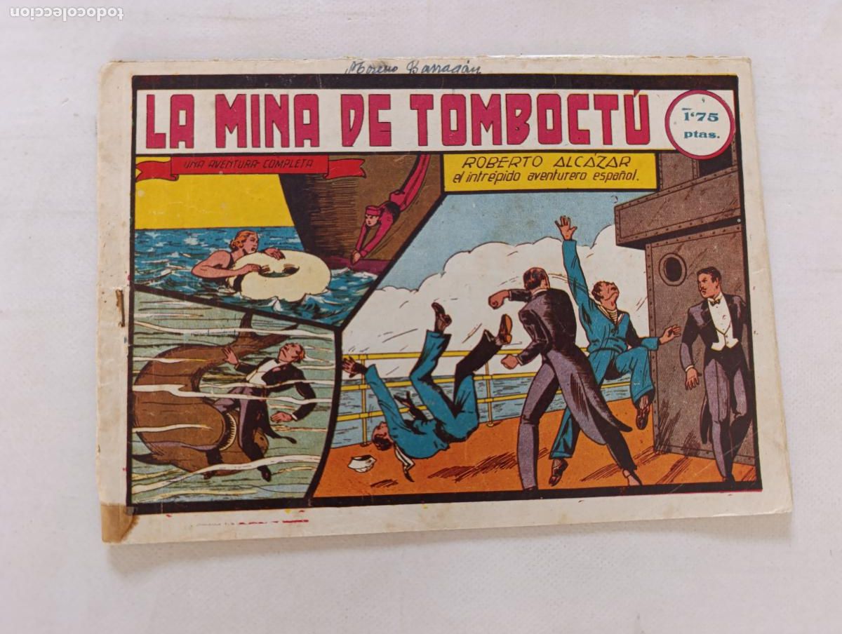 Tebeos: ROBERTO ALCAZAR N&ordm; 38 - LA MINA DE TOMBOCTU - VALENCIANA - ORIGINAL (HV)