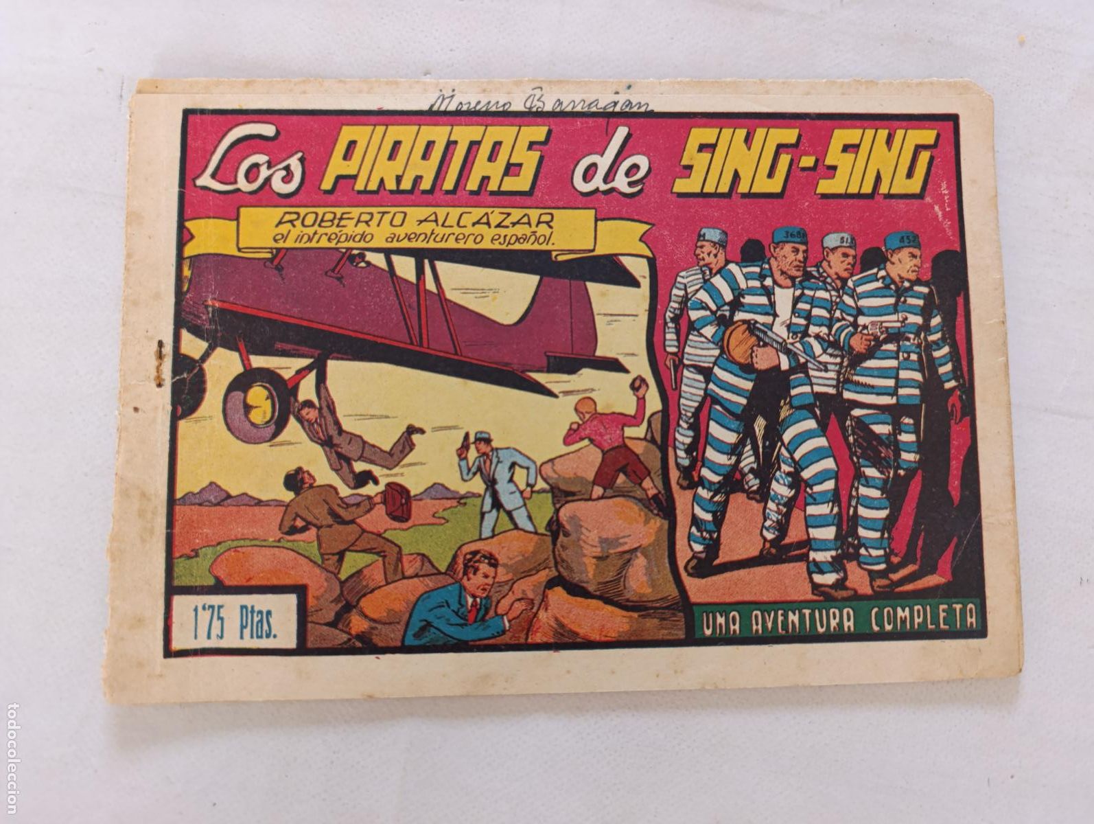 Tebeos: ROBERTO ALCAZAR N&ordm; 47 - LOS PIRATAS DE SING-SING - VALENCIANA - ORIGINAL (HV)