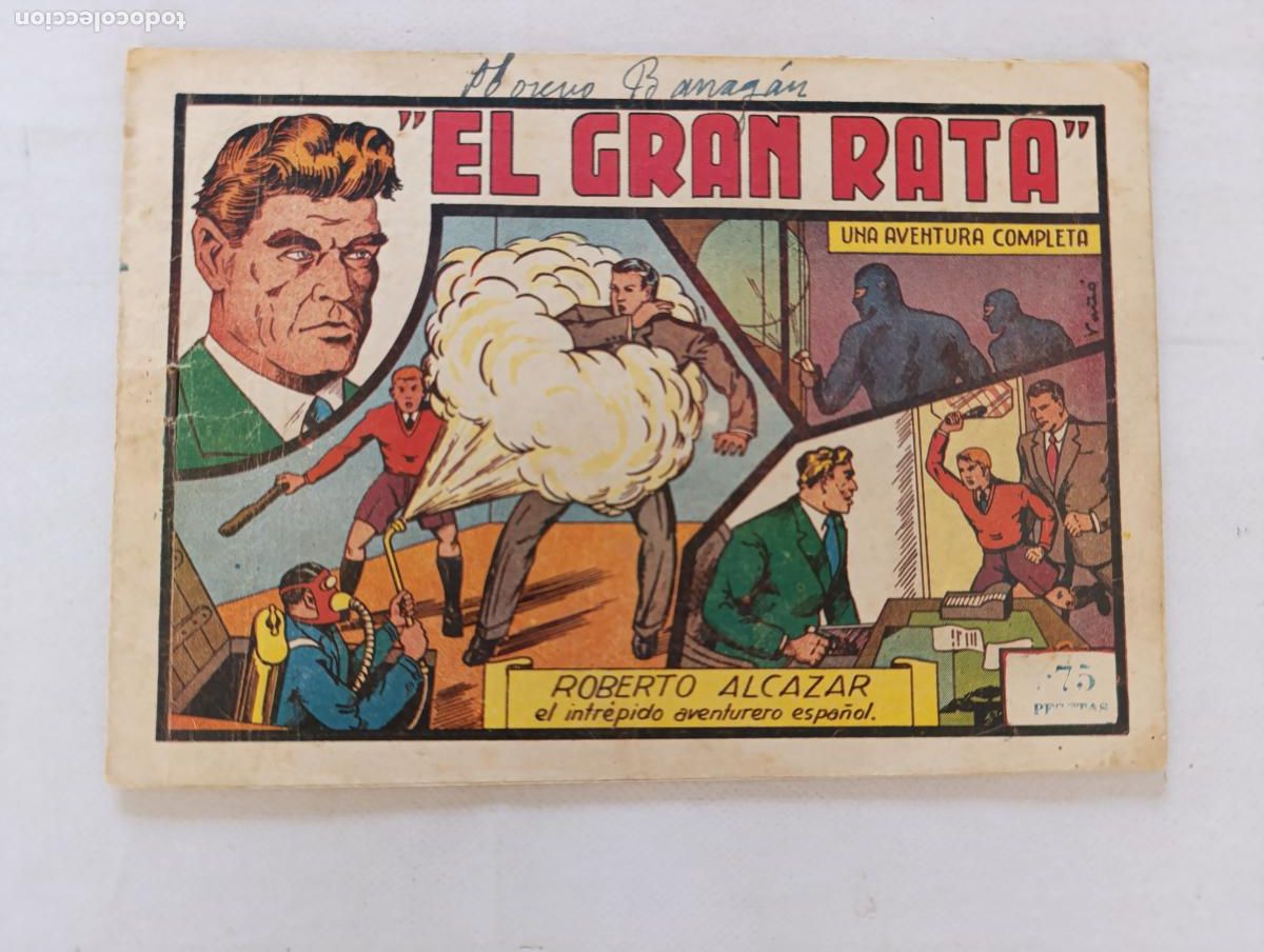 Tebeos: ROBERTO ALCAZAR N&ordm; 58 - EL GRAN RATA - VALENCIANA - ORIGINAL (HV)