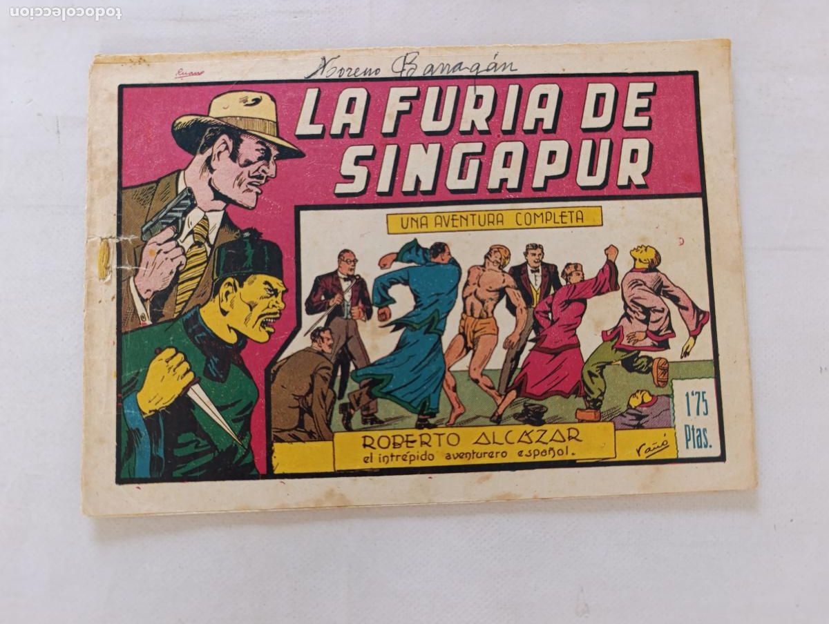 Tebeos: ROBERTO ALCAZAR N&ordm; 83 - LA FURIA DE SINGAPUR - VALENCIANA - ORIGINAL (HV)