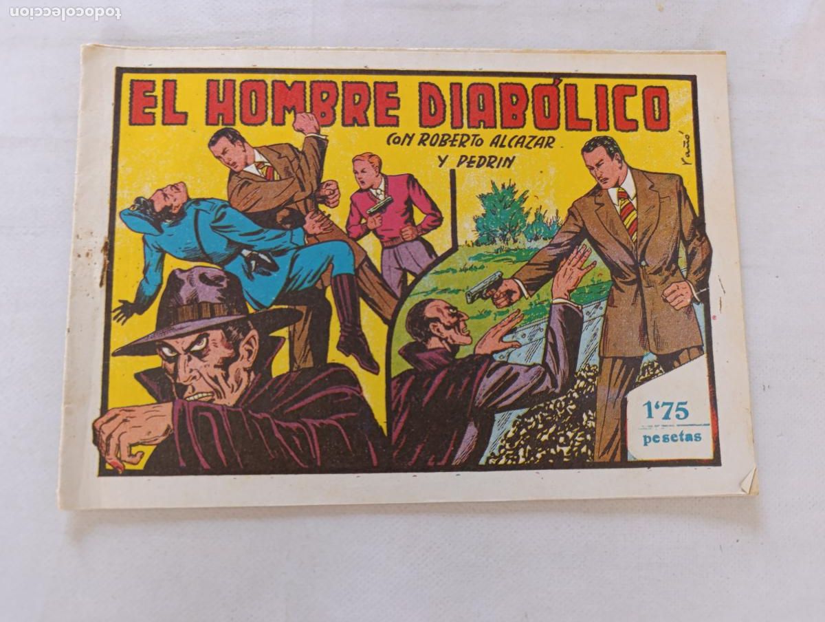 Tebeos: ROBERTO ALCAZAR N&ordm; 94 - EL HOMBRE DIABOLICO - VALENCIANA - ORIGINAL (HV)